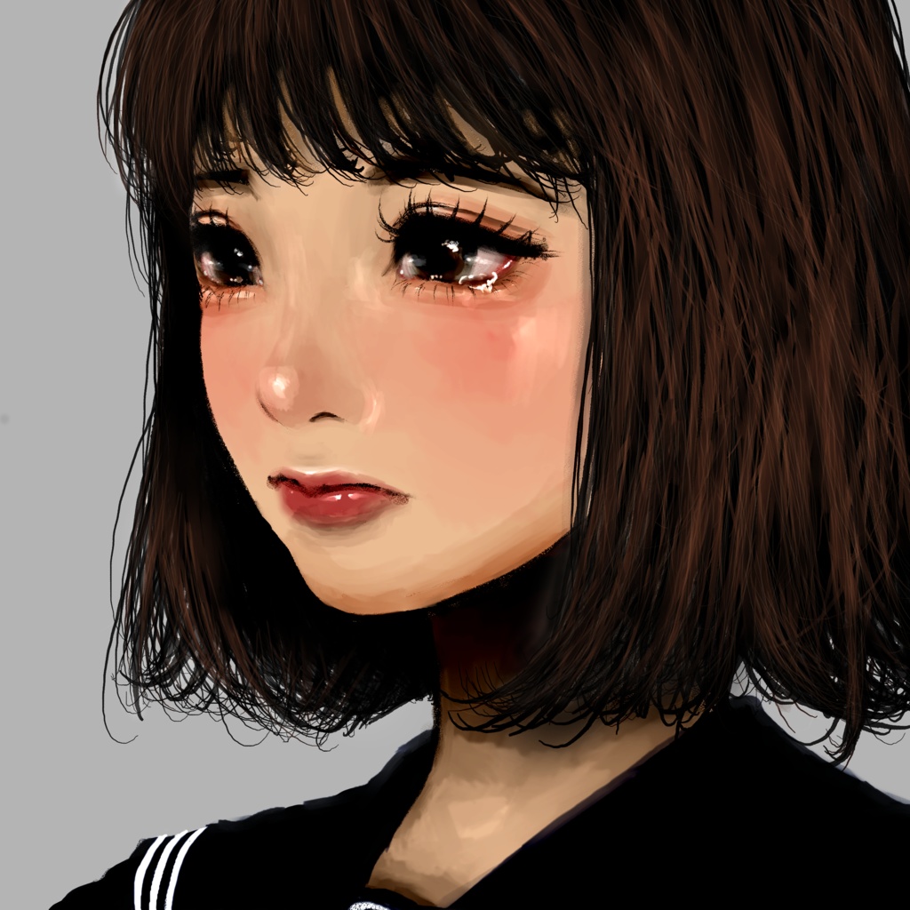 【数量限定】「信じてたのに。」オリジナルイラスト(額装済)