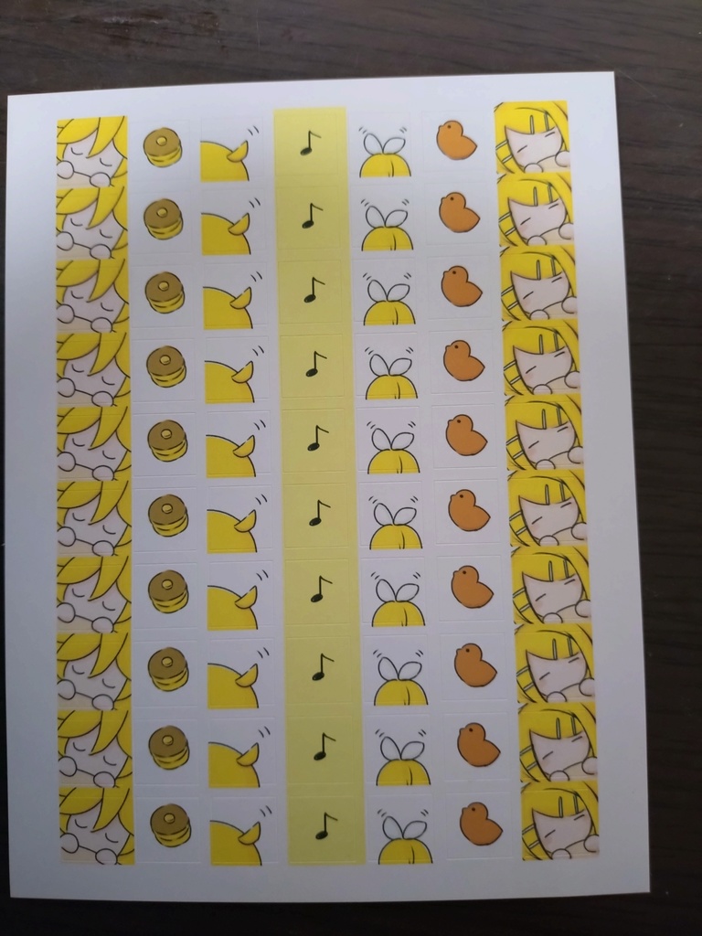 ほのかなわくわく手帳シール