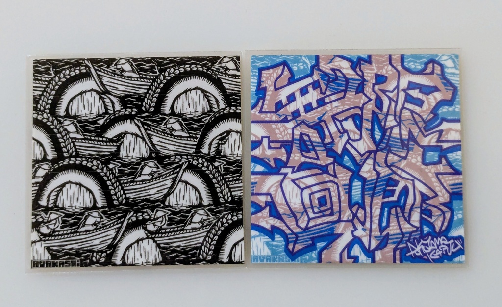 48mmシール「無限回廊あやかし版」「あやかし」2種セット