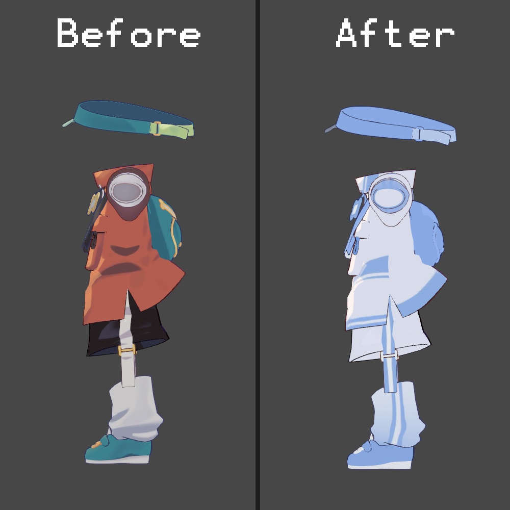 【まめひなた専用】水色系統・地雷系服テクスチャ