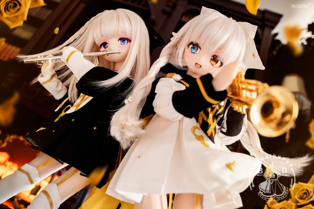 【即納 期間限定セール】Moonlit Rose(for MDD・SDM・幼SD・Kumako)ドール服 お洋服