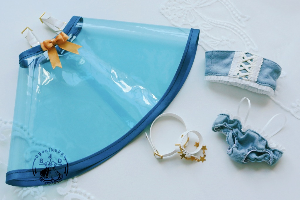 【通販】瑠璃のヴェール(for MDD・SDM・幼SD・Tinyfox・Kumako)1/4 1/6 ドール服 お洋服 水着