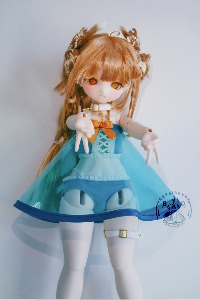 【通販】瑠璃のヴェール（for MDD・SDM・幼SD・Tinyfox・Kumako）1/4 1/6 ドール服　お洋服　水着