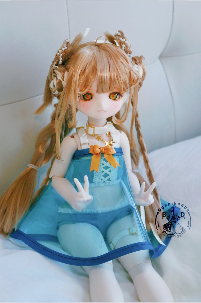 【通販】瑠璃のヴェール(for MDD・SDM・幼SD・Tinyfox・Kumako)1/4 1/6 ドール服 お洋服 水着