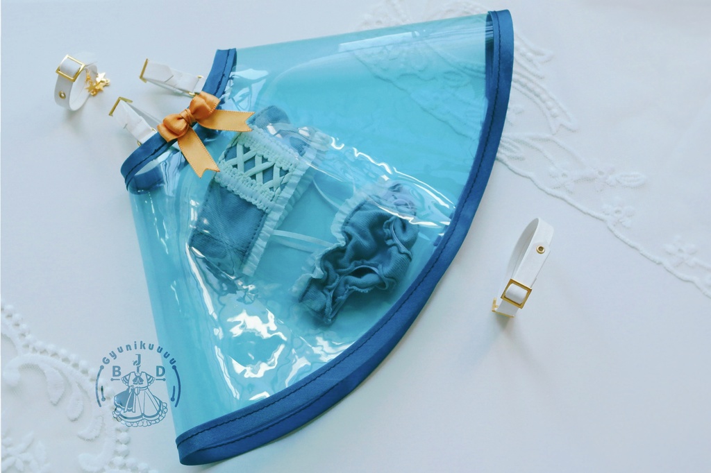 【通販】瑠璃のヴェール(for MDD・SDM・幼SD・Tinyfox・Kumako)1/4 1/6 ドール服 お洋服 水着