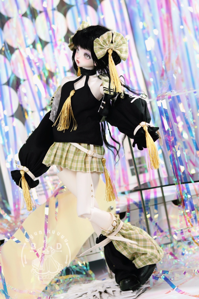 好好!パンキッシュ(for MDD・SDM・幼SD・Tinyfox・Kumako)ドール服 お洋服 1/4 1/6 中国風 セット