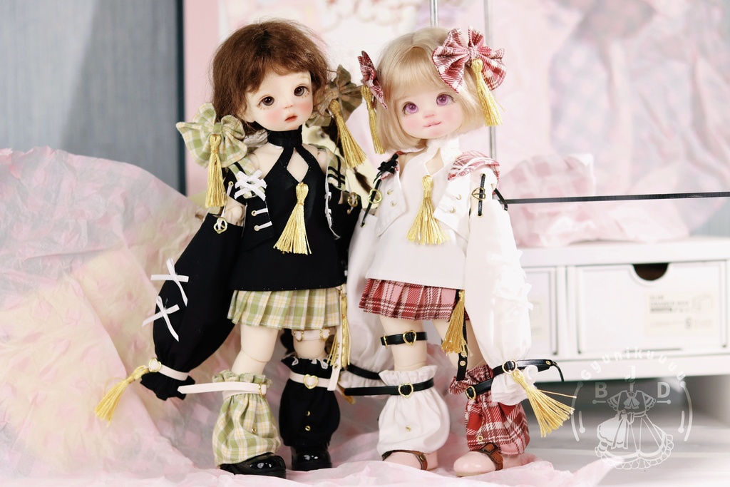 好好!パンキッシュ(for MDD・SDM・幼SD・Tinyfox・Kumako)ドール服 お洋服 1/4 1/6 中国風 セット