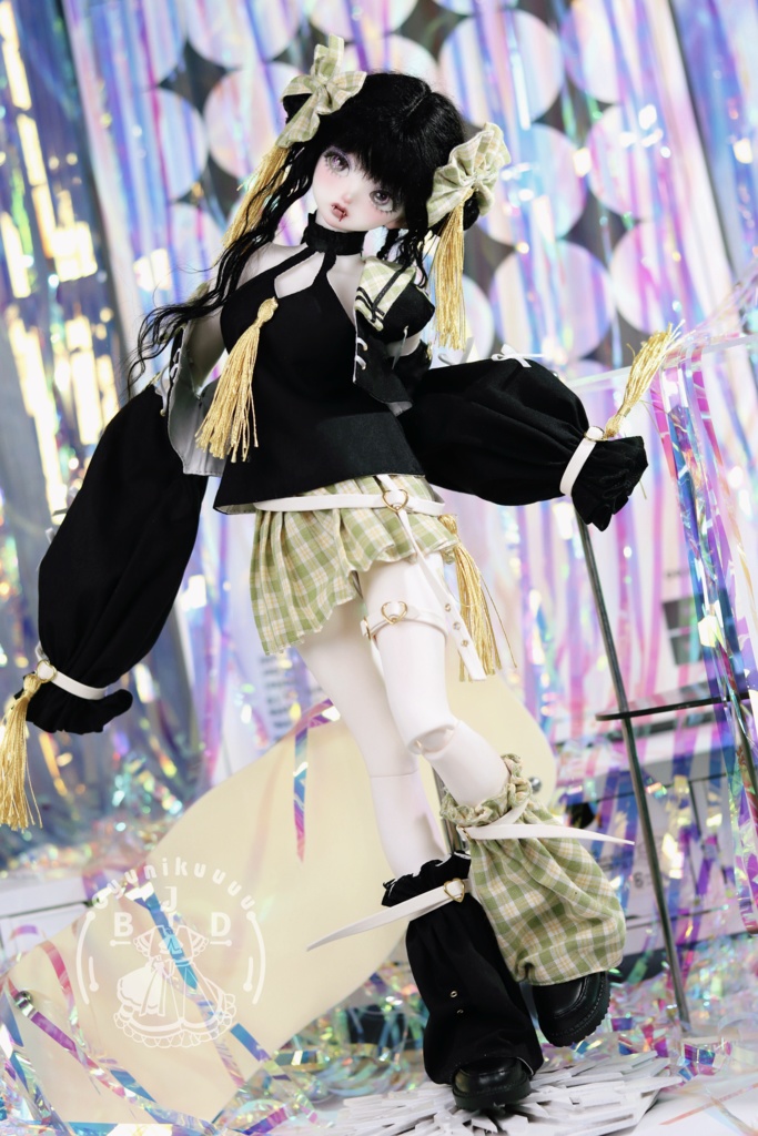 好好!パンキッシュ(for MDD・SDM・幼SD・Tinyfox・Kumako)ドール服 お洋服 1/4 1/6 中国風 セット