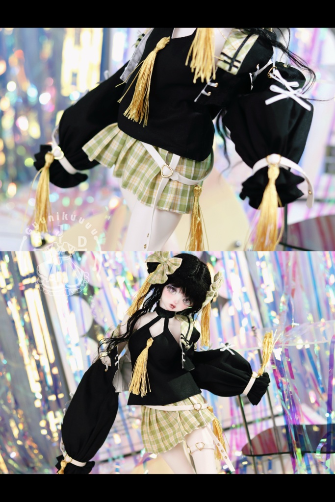 好好!パンキッシュ(for MDD・SDM・幼SD・Tinyfox・Kumako)ドール服 お洋服 1/4 1/6 中国風 セット