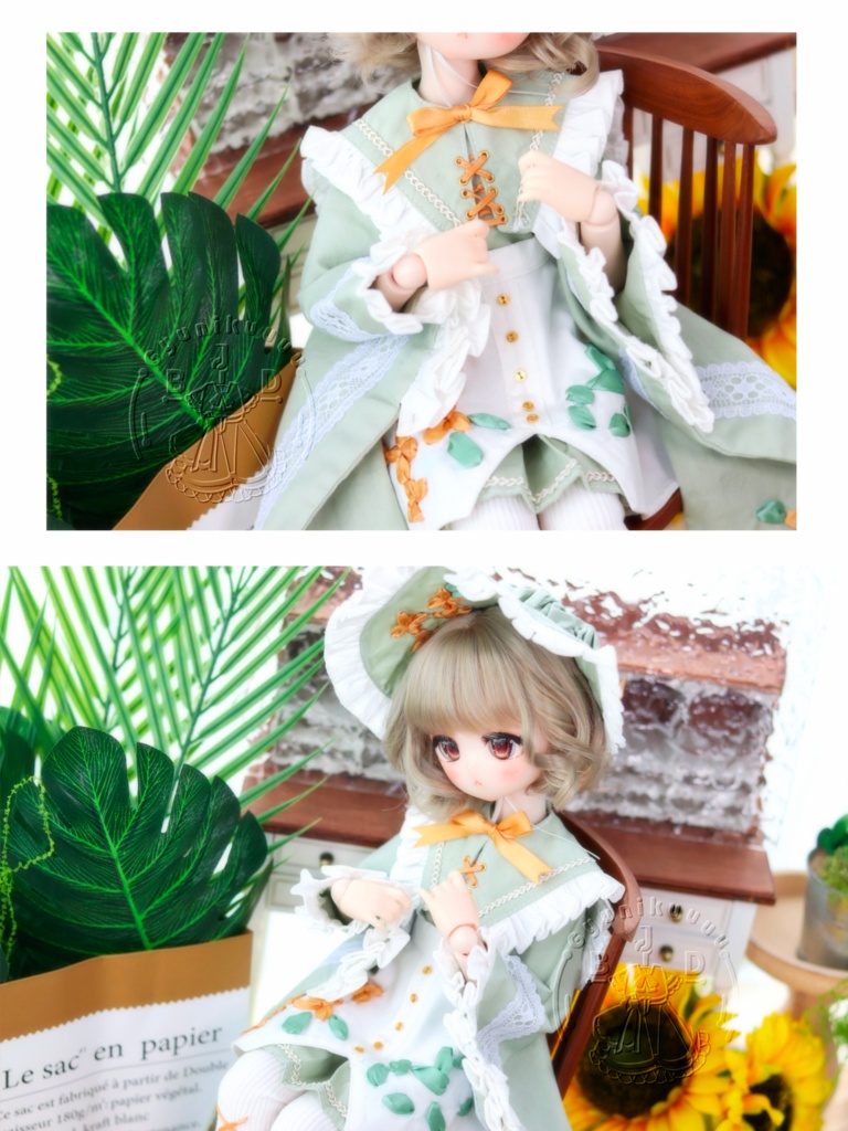 【先行予約準備中】秋の便り|MDD・SDM・Kumako・幼SD・Tinyfox対応 1/4・1/6ドール服6点セット