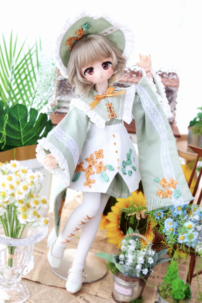【先行予約準備中】秋の便り|MDD・SDM・Kumako・幼SD・Tinyfox対応 1/4・1/6ドール服6点セット