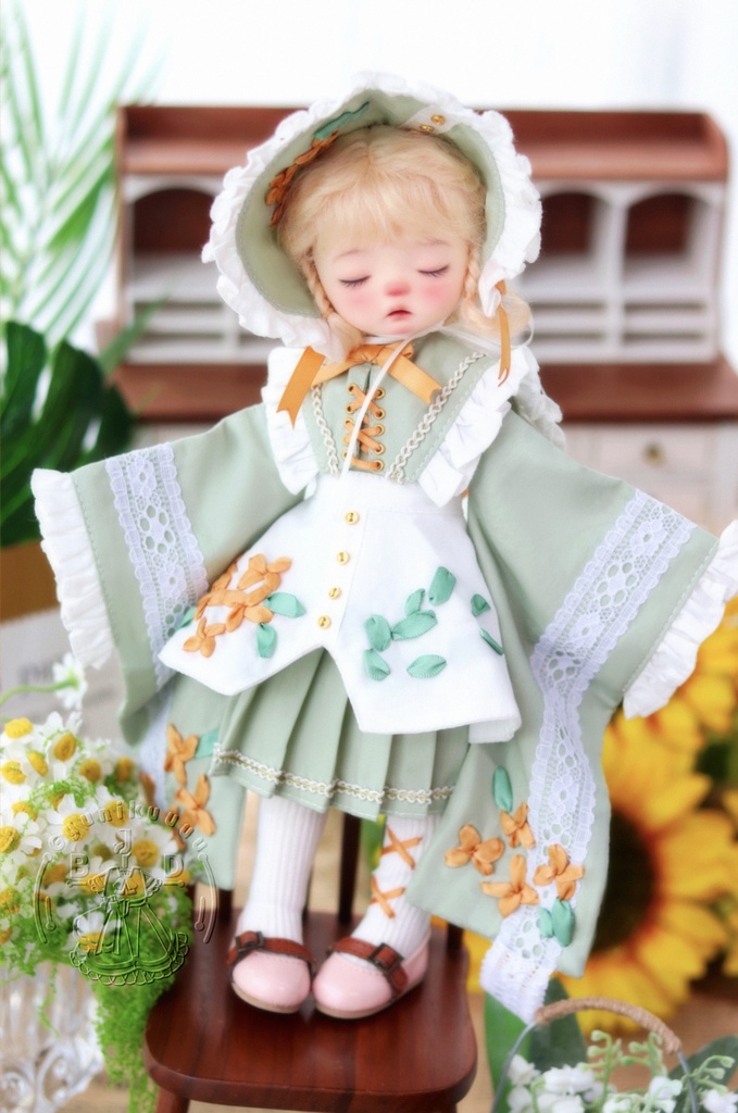 【先行予約準備中】秋の便り|MDD・SDM・Kumako・幼SD・Tinyfox対応 1/4・1/6ドール服6点セット
