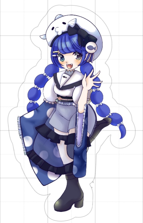 さかなたろうアクリルキーホルダー
