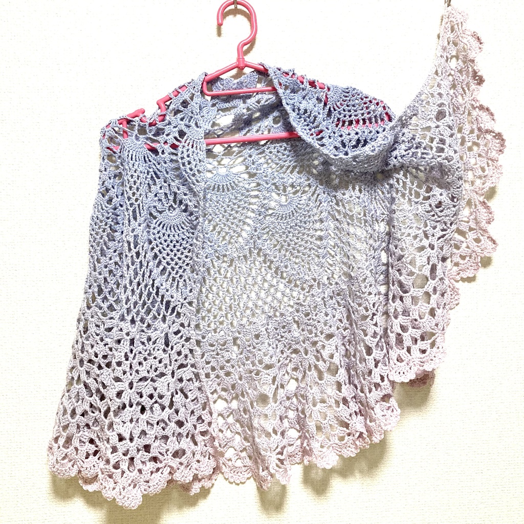 フリルのショール