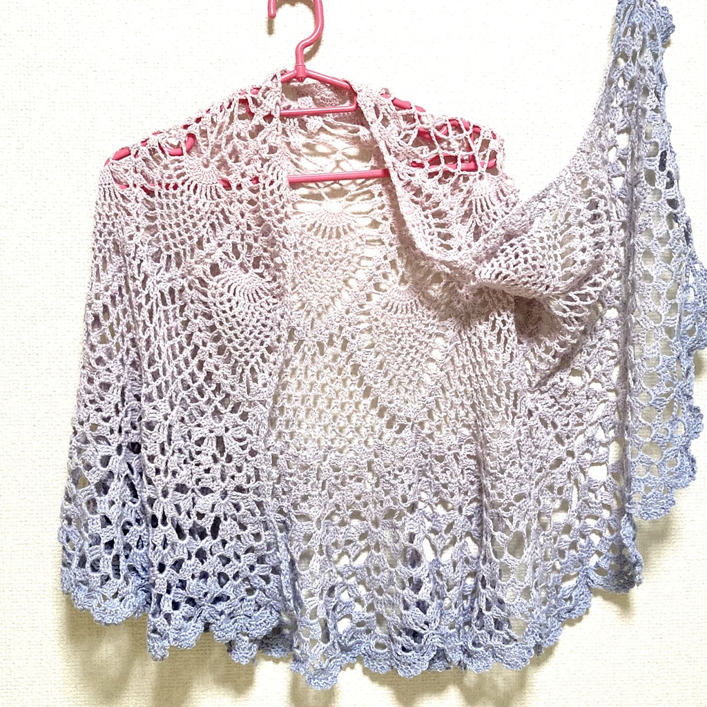 フリルのショール