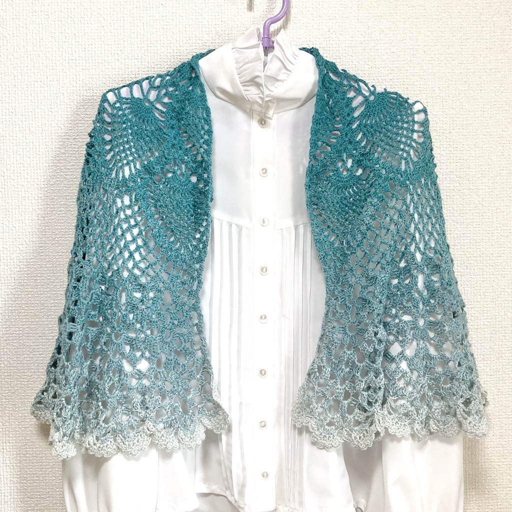 フリルのショール