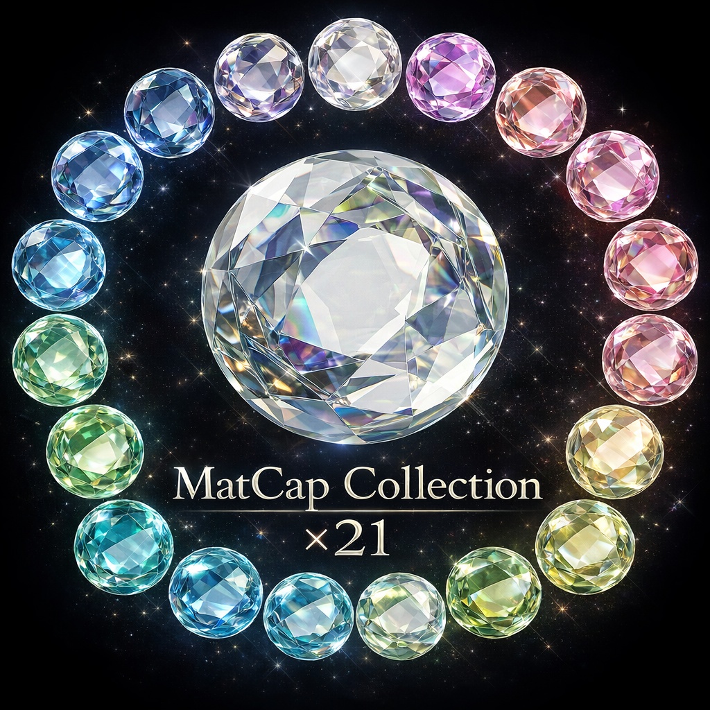 MatCap-Crystal Jewel MatCap Collection【21種】
