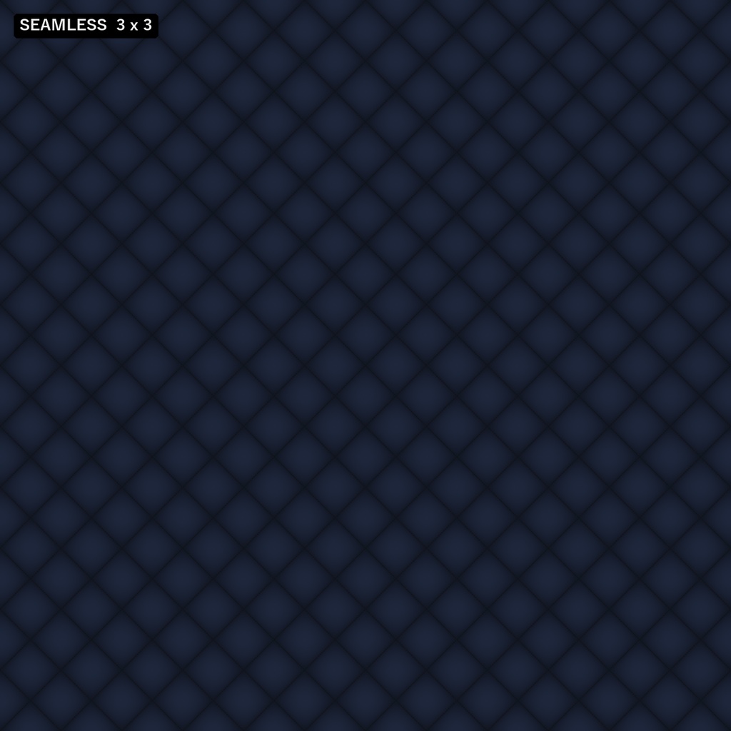 【シームレス】ネイビーキルティングレザー(Blackステッチ) - Navy Quilted Leather (Black Stitch)【VRChat/lilToon】