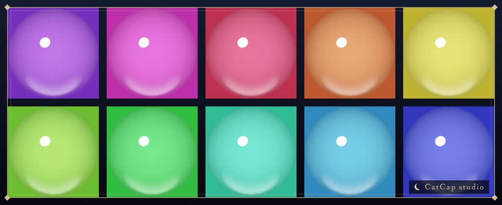 【10種MatCap】キャンディーツヤ - Candy Gloss MatCap【VRChat/Unity】