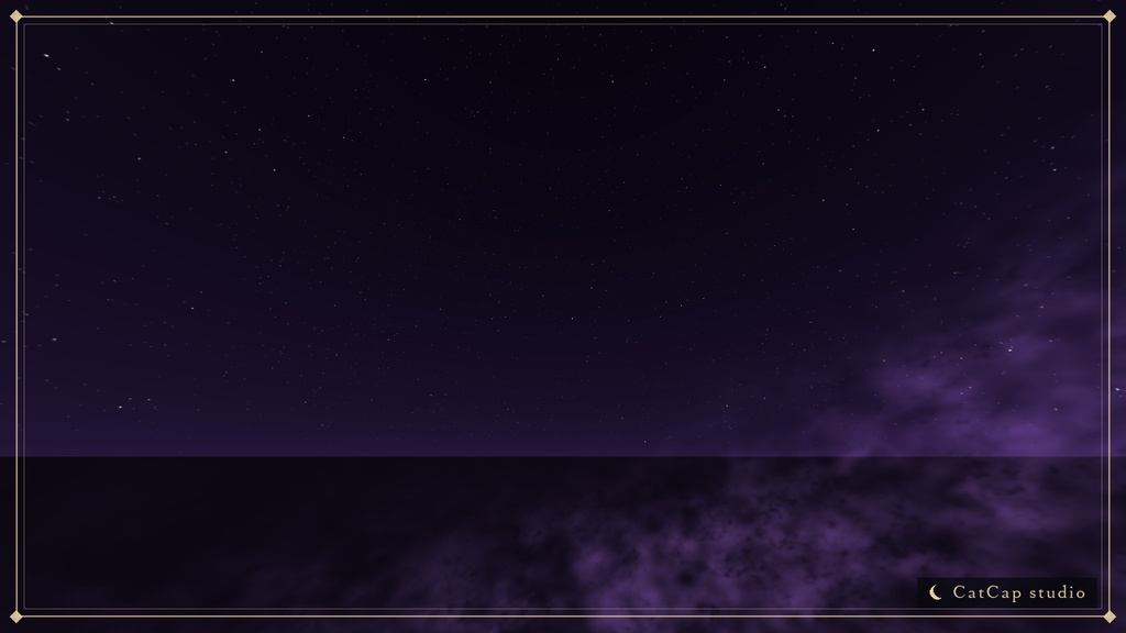 【VRChat】紫の銀河のスカイボックス - Violet Galaxy Skybox【Skybox/Quest対応】