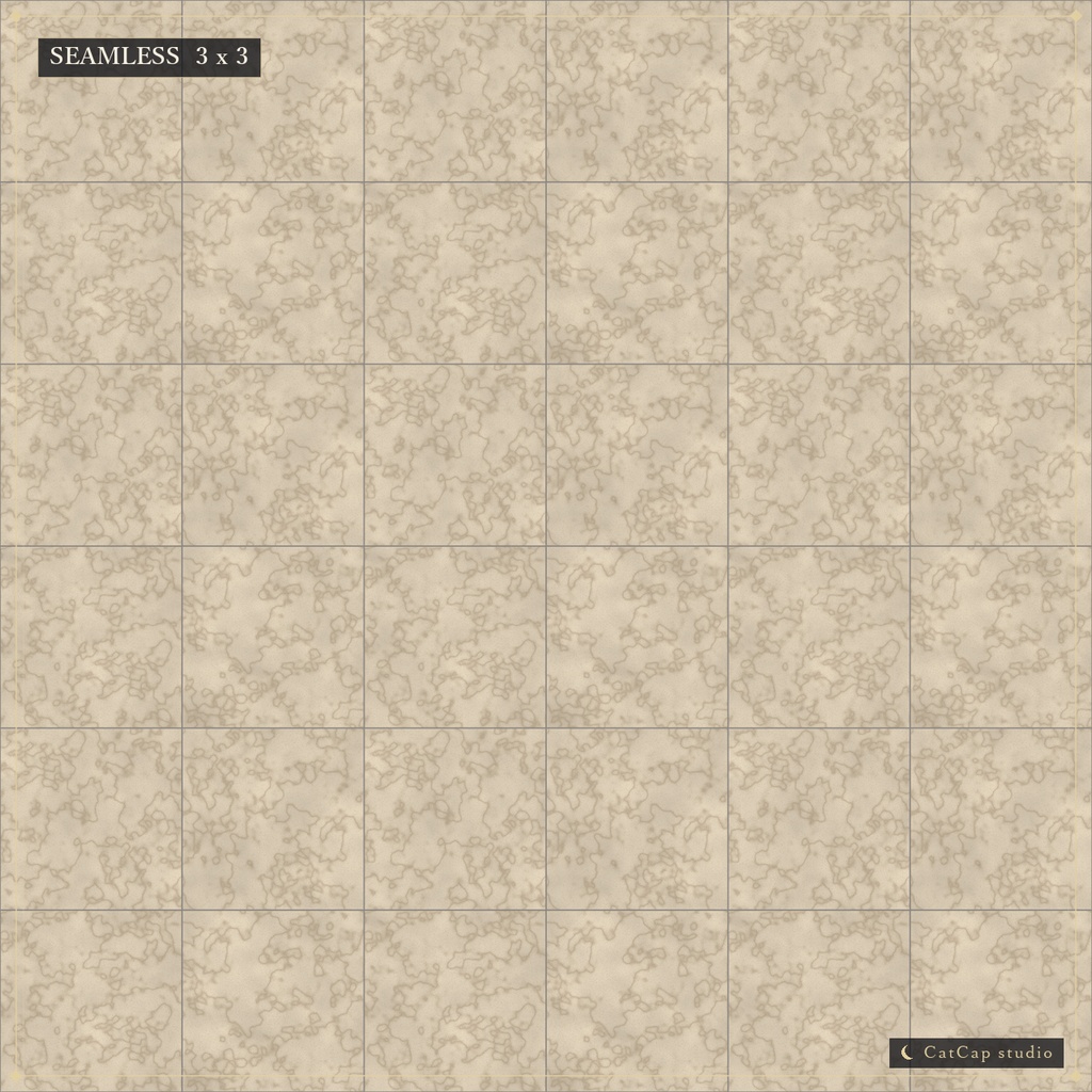 【シームレス】ベージュ大理石のタイル - Beige Marble Tiles【VRChat/lilToon】