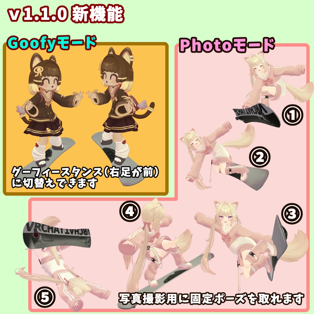 フローティングボードギミック【34アバター対応】【MA対応】