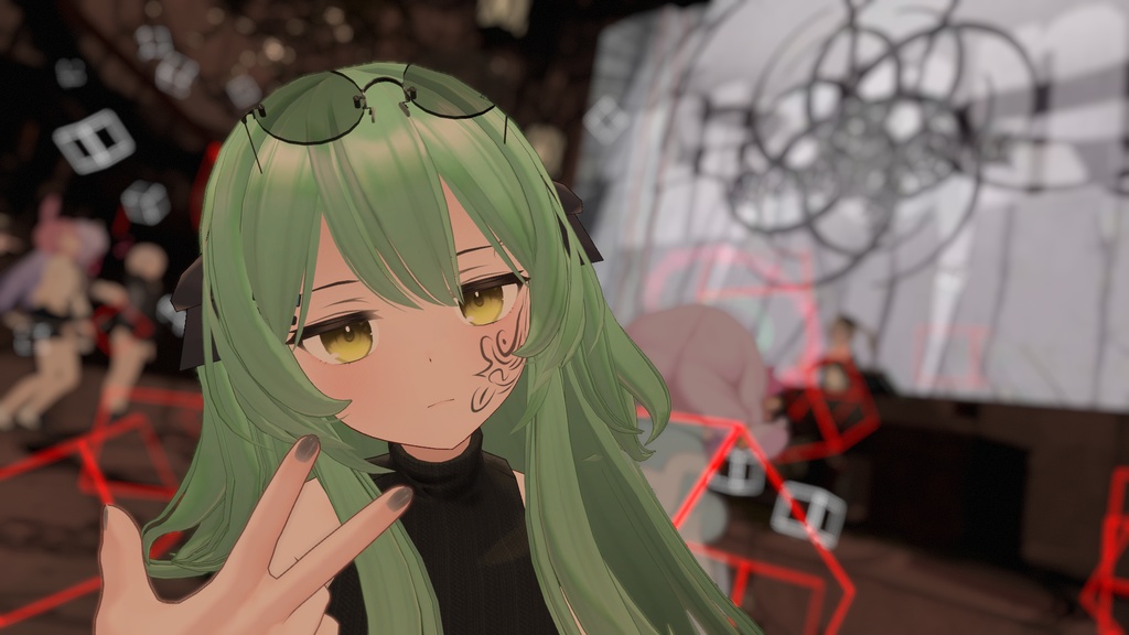 獣っぽい頬タトゥー for Nayu-ナユ-