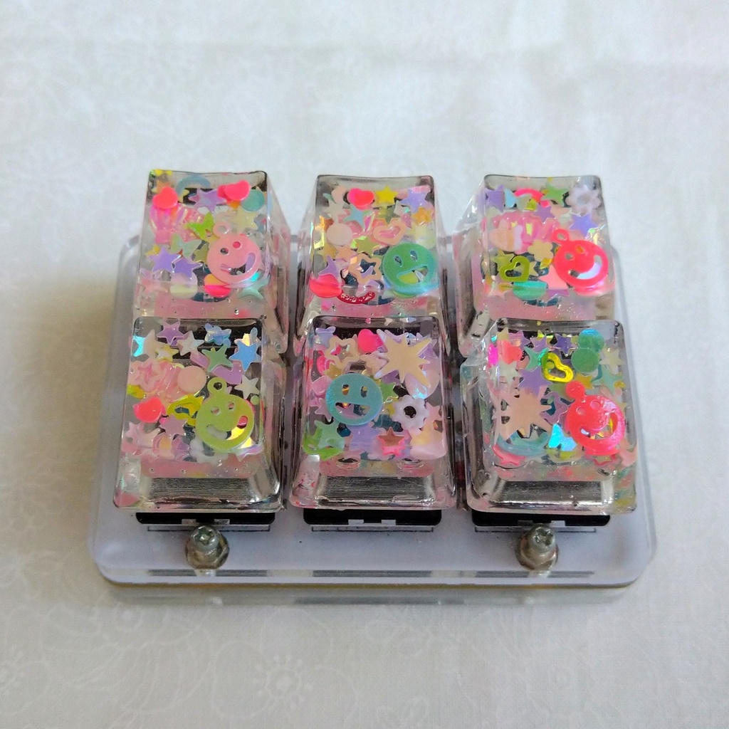 キーキャップ キラキラ にこちゃん