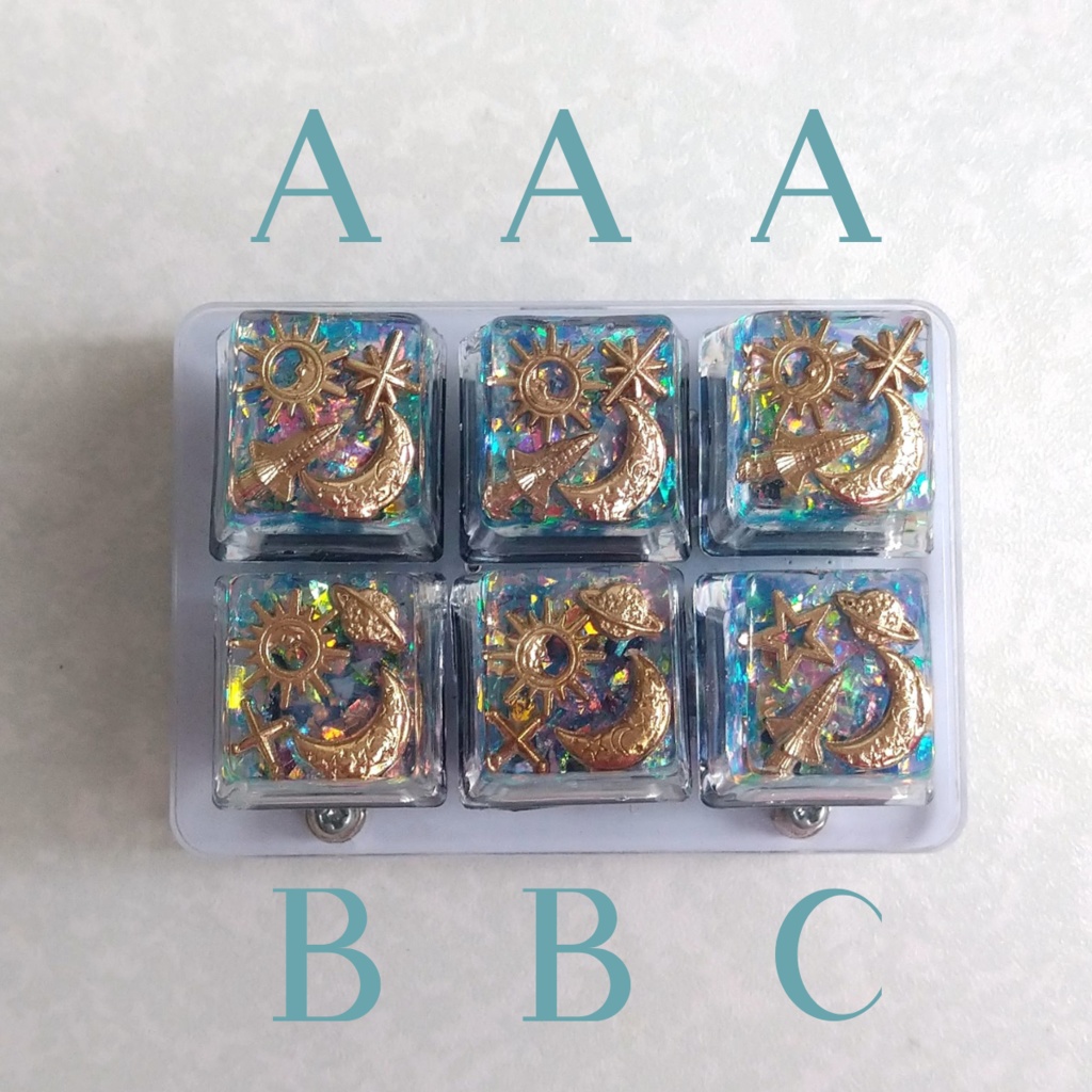 キーキャップ 宇宙 月