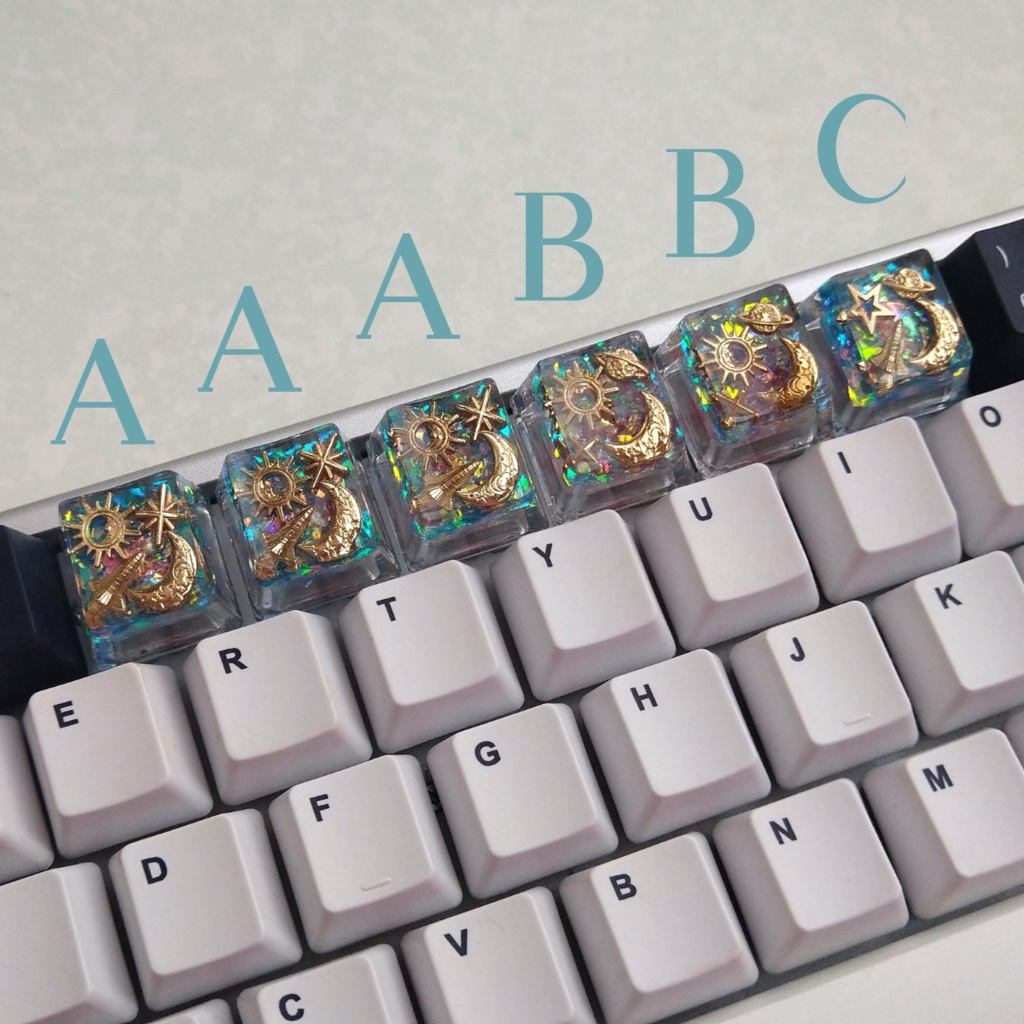 キーキャップ 宇宙 月