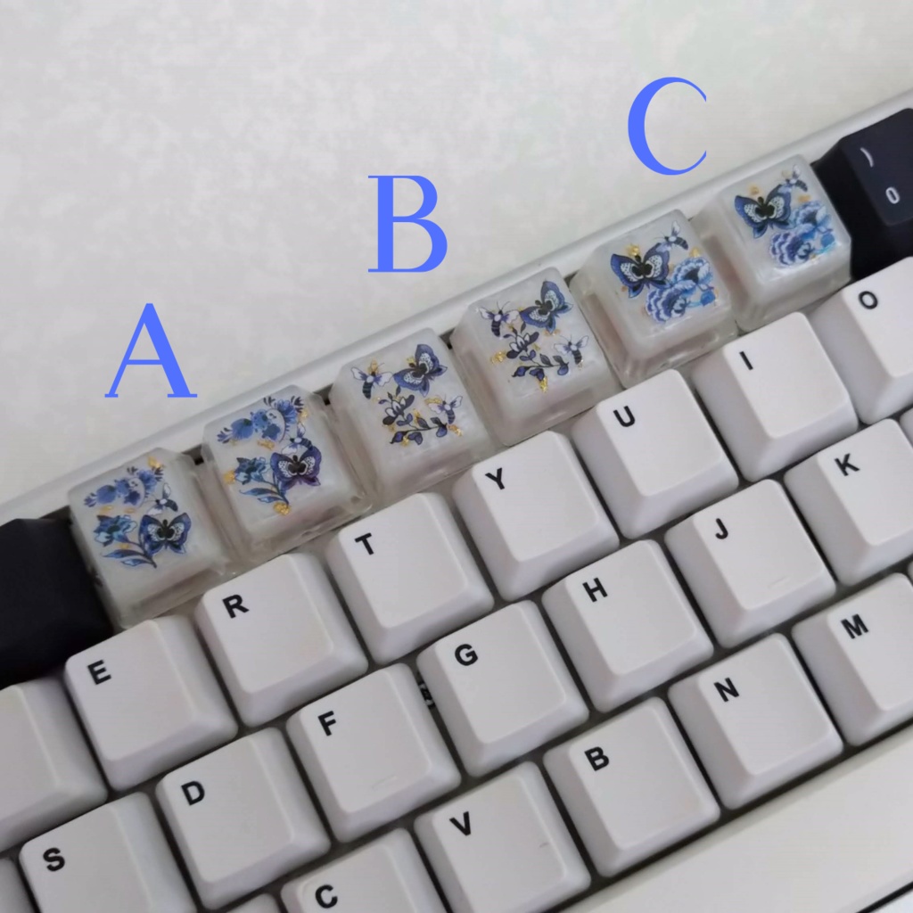 キーキャップ 磁器 白
