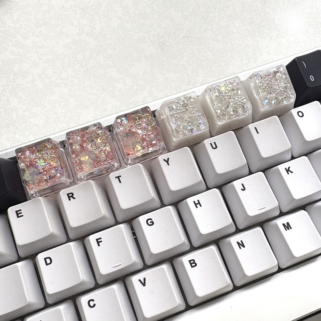 季節 キーキャップ 桜 / 雪