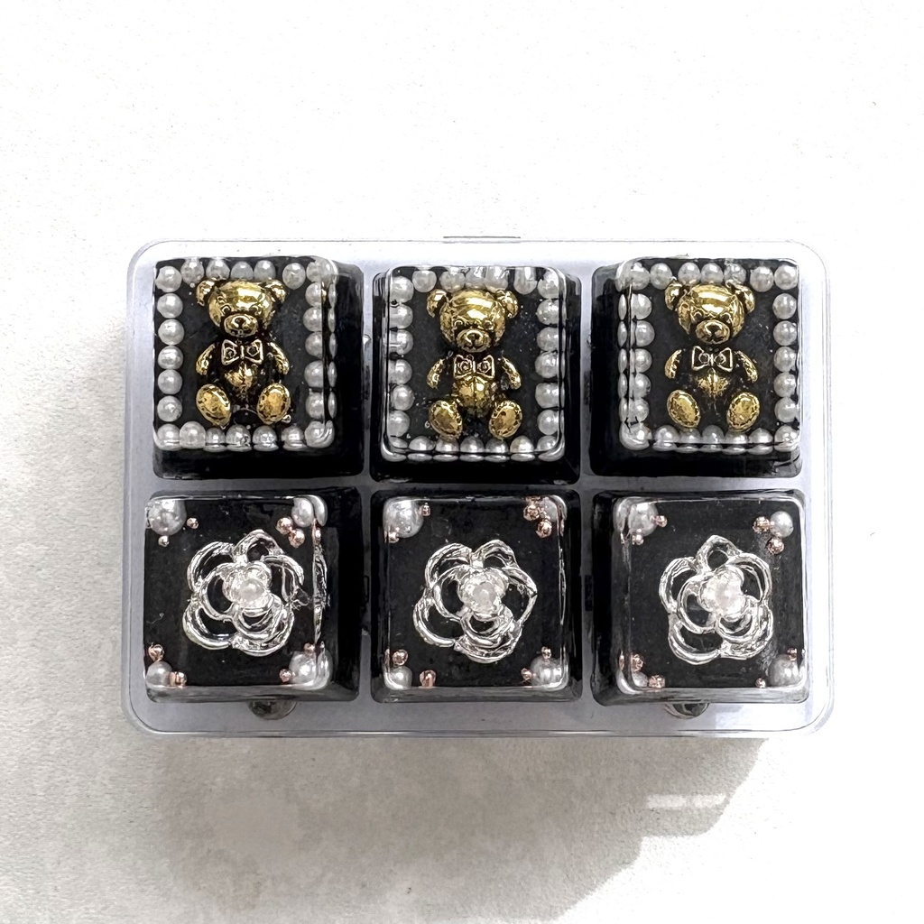 ゴシック キーキャップ テディベア / カメリア