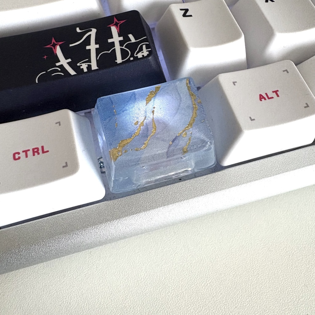 大理石風 キーキャップ Ctrl,Altキー用