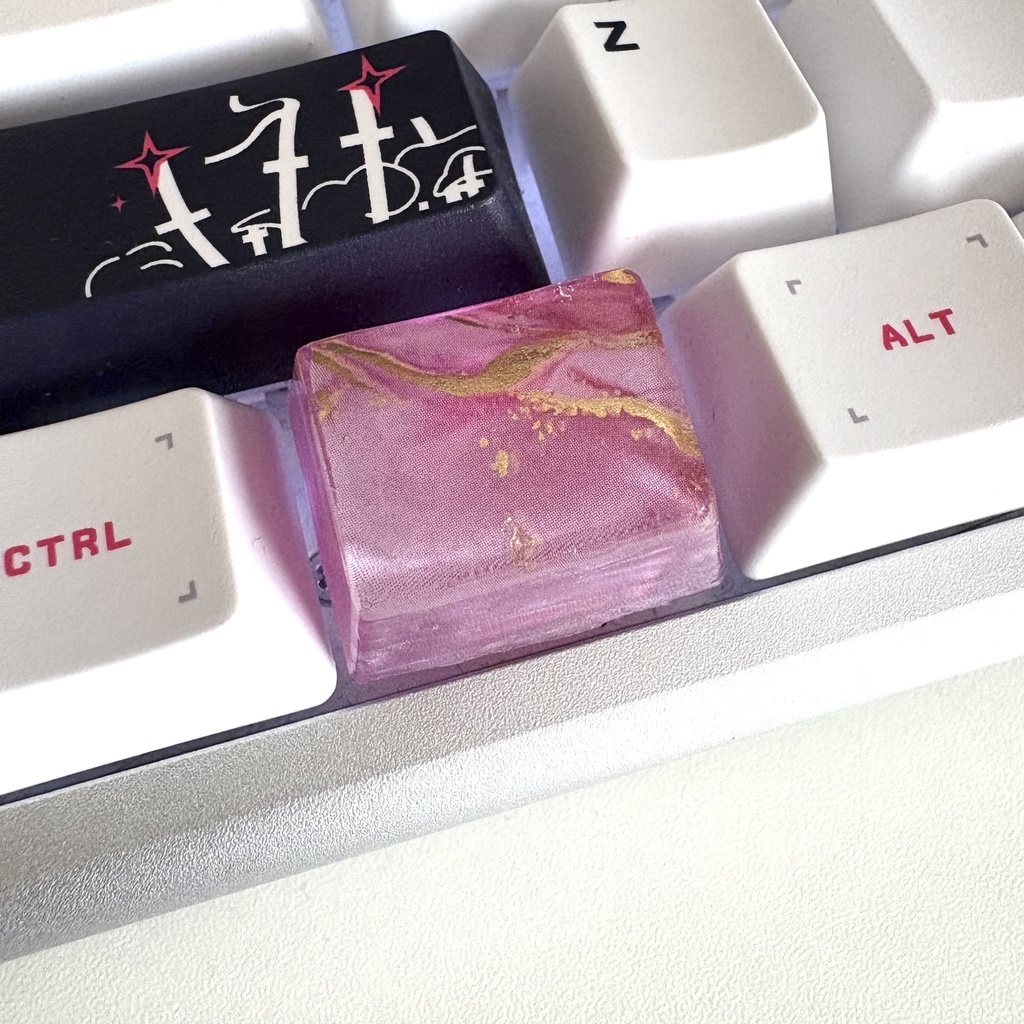 大理石風 キーキャップ Ctrl,Altキー用