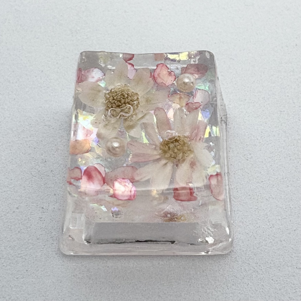 キーキャップ ドライフラワー ピンク