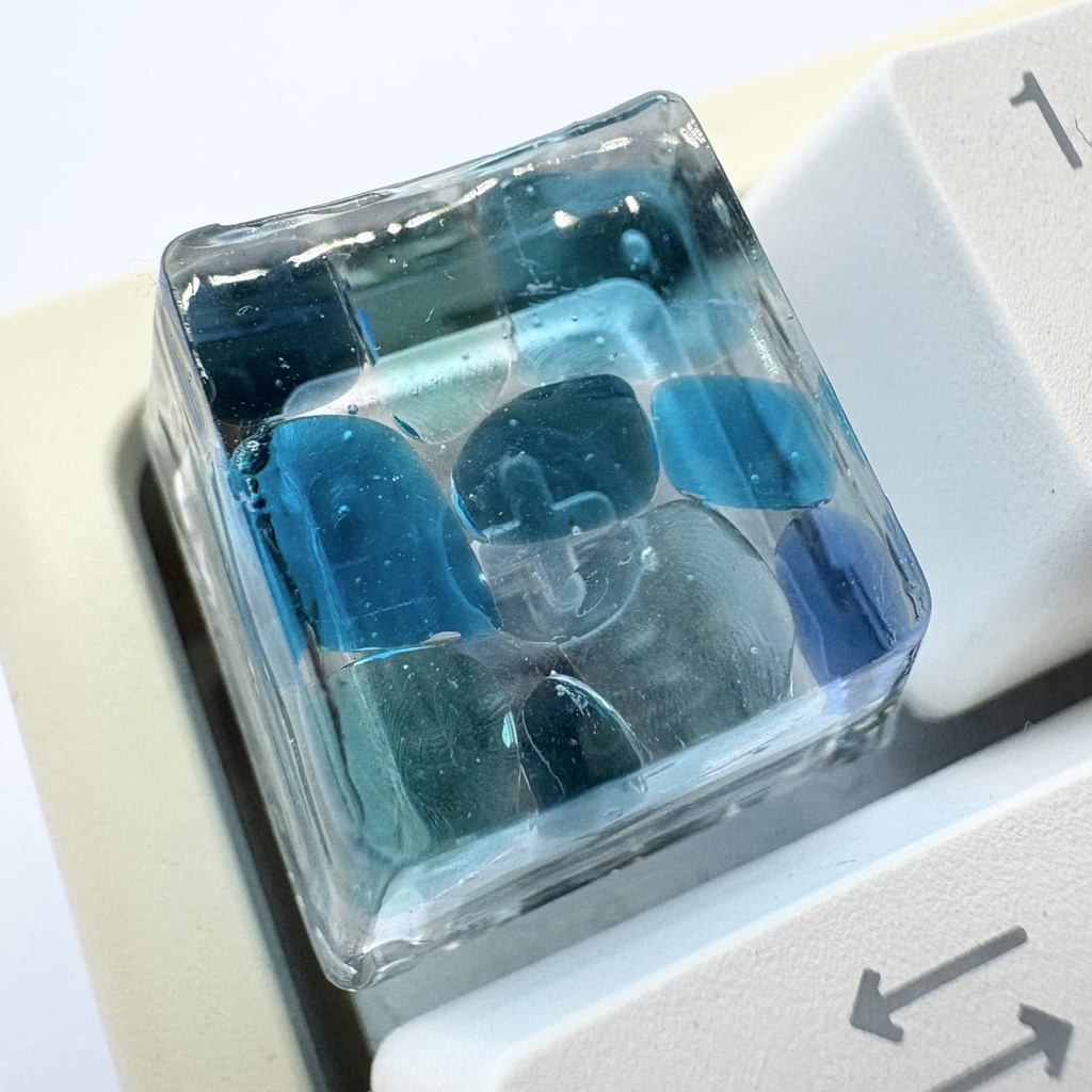 【キーキャップ】ベネチアンガラス【ブルー】