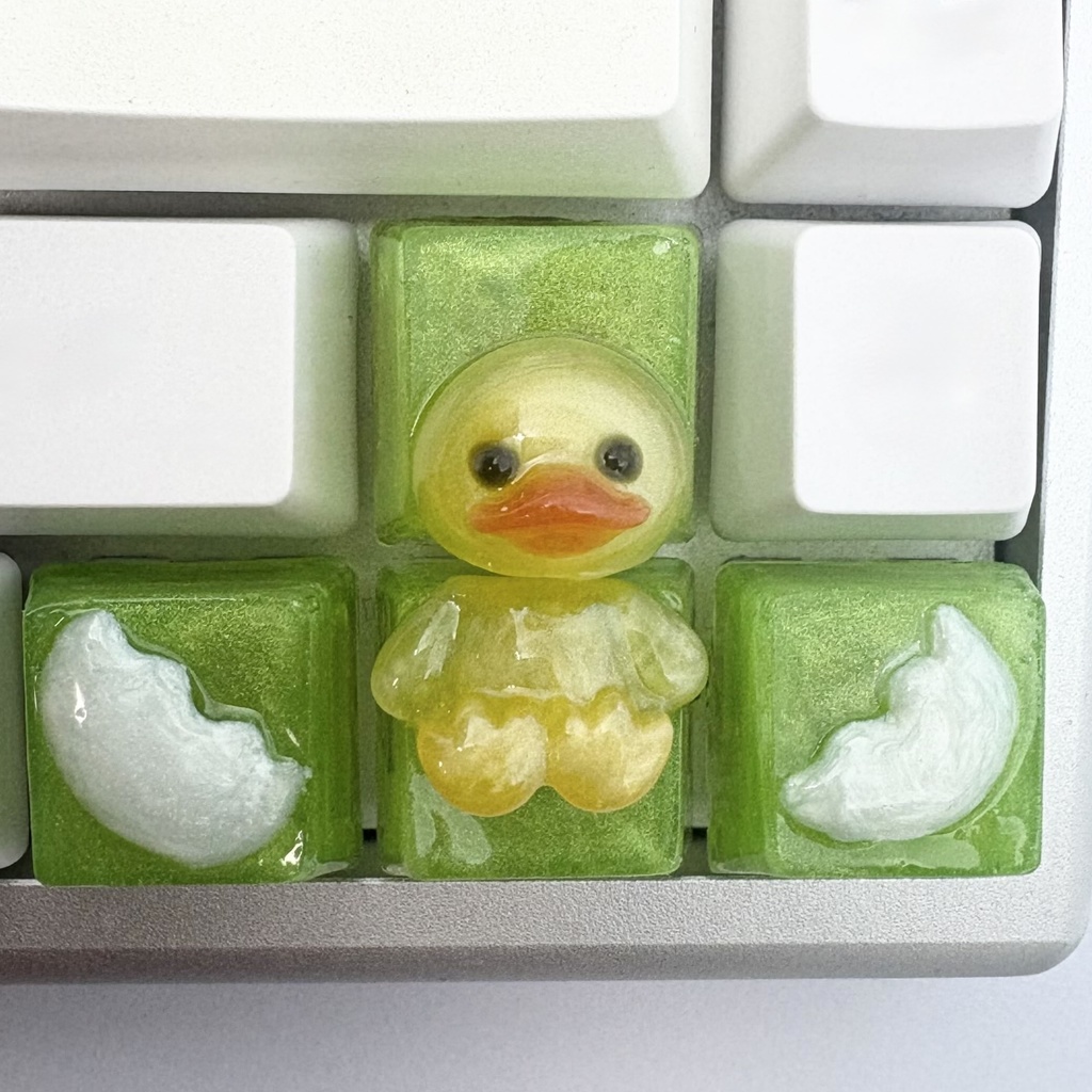 【キーキャップ】生まれたてのひよこ【十字キーセット】