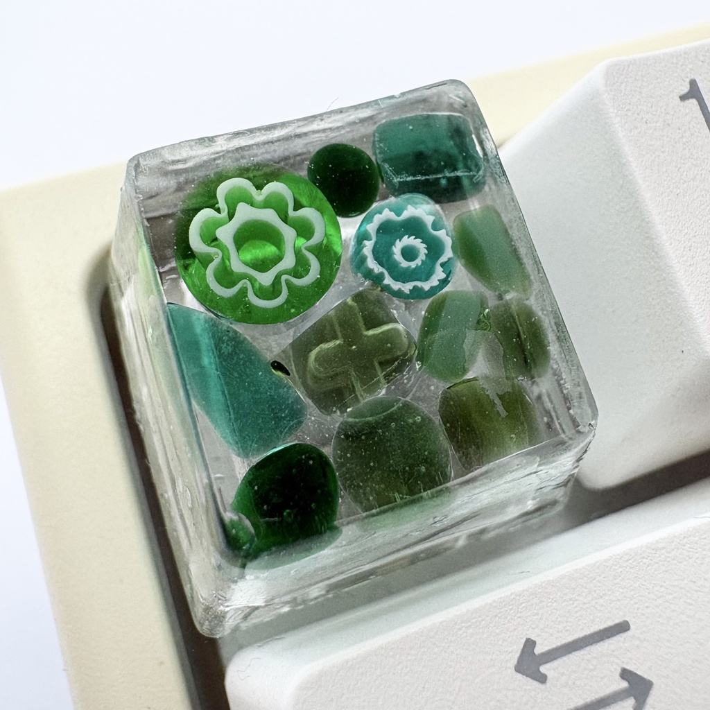 【キーキャップ】ベネチアンガラス【グリーン】