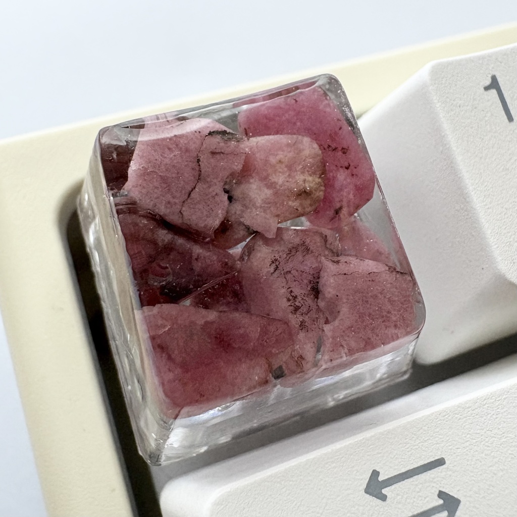 【キーキャップ】天然石【レッドアゲート/レッドサンゴ/ロードナイト/タイガーアイ】