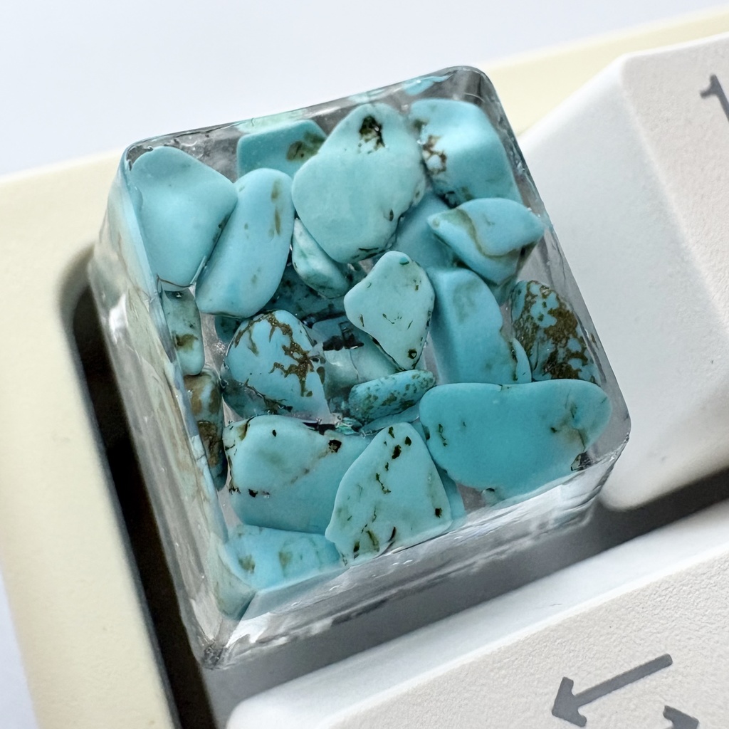 【キーキャップ】天然石【アマゾナイト/イエロートパーズ/ハウライト/ガーネット】