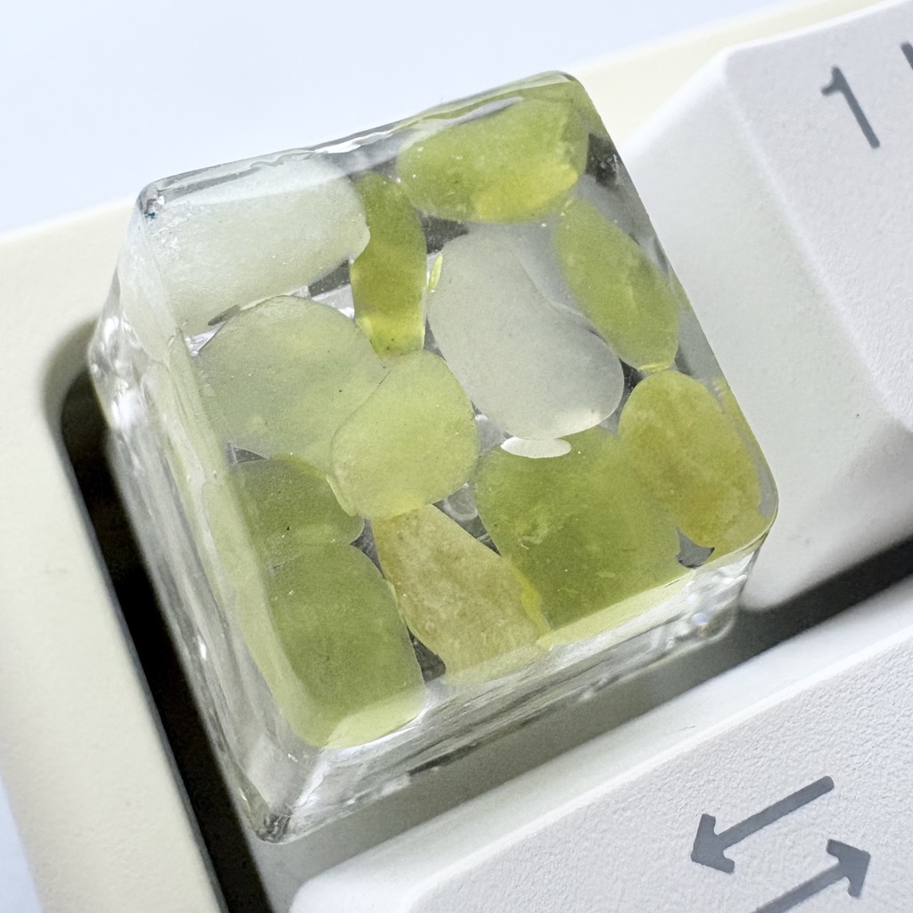 【キーキャップ】天然石【アマゾナイト/イエロートパーズ/ハウライト/ガーネット】