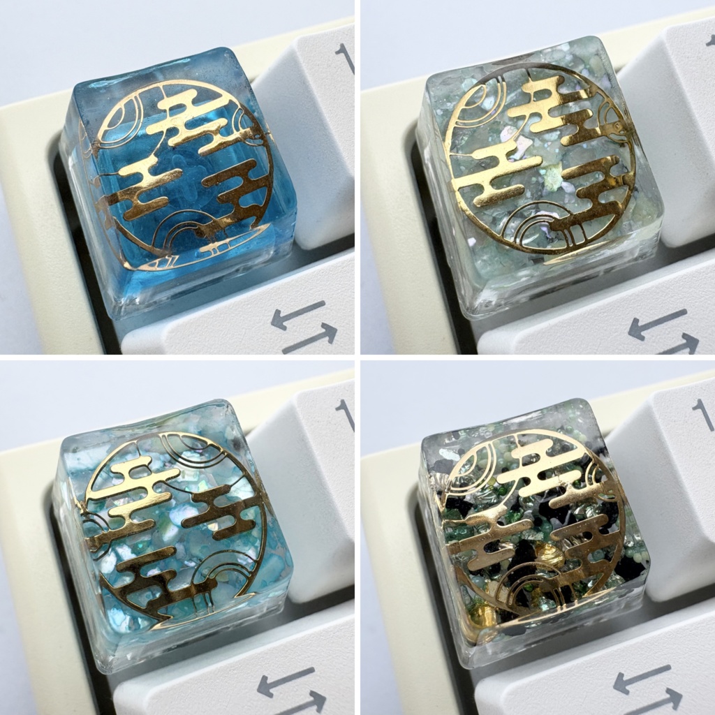 【キーキャップ】和柄【霞】