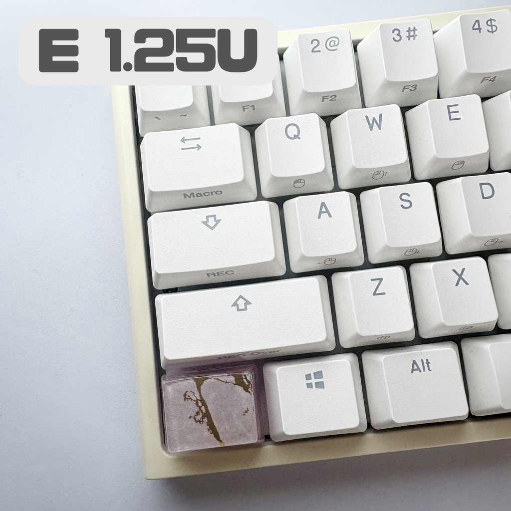 【キーキャップ】大理石風【ライトピンク】