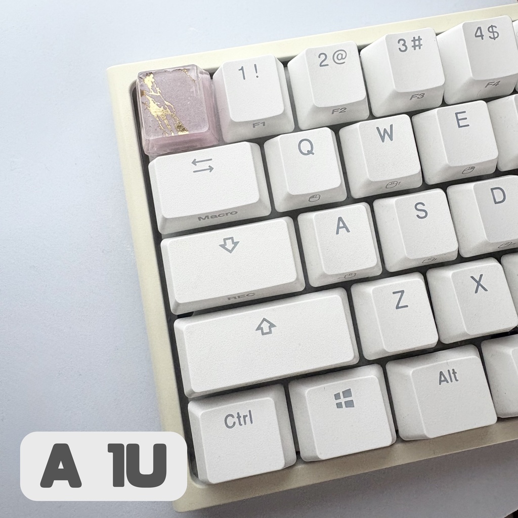 【キーキャップ】大理石風【ライトピンク】