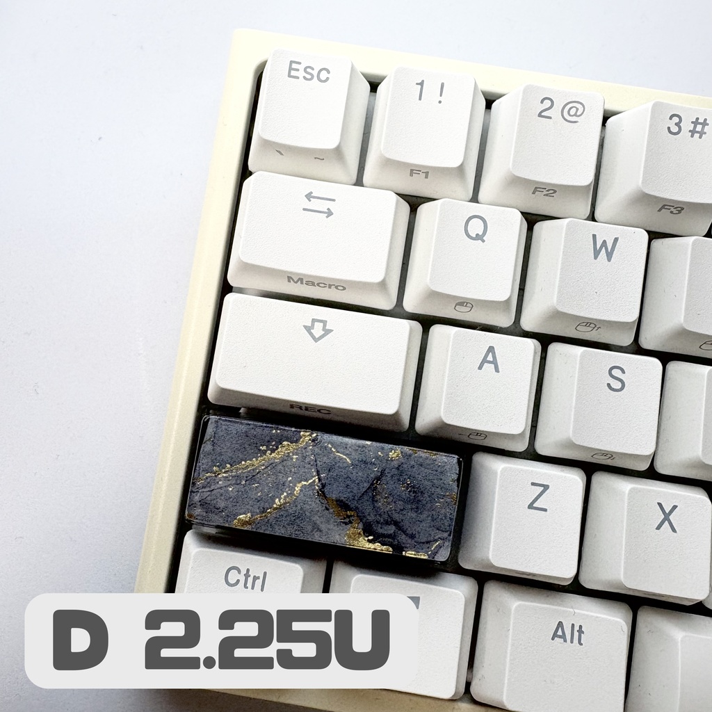 【キーキャップ】大理石風【ブラック】