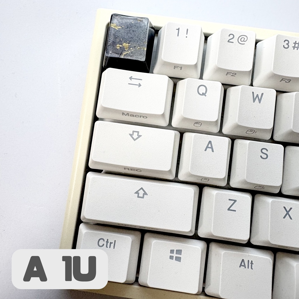 【キーキャップ】大理石風【ブラック】