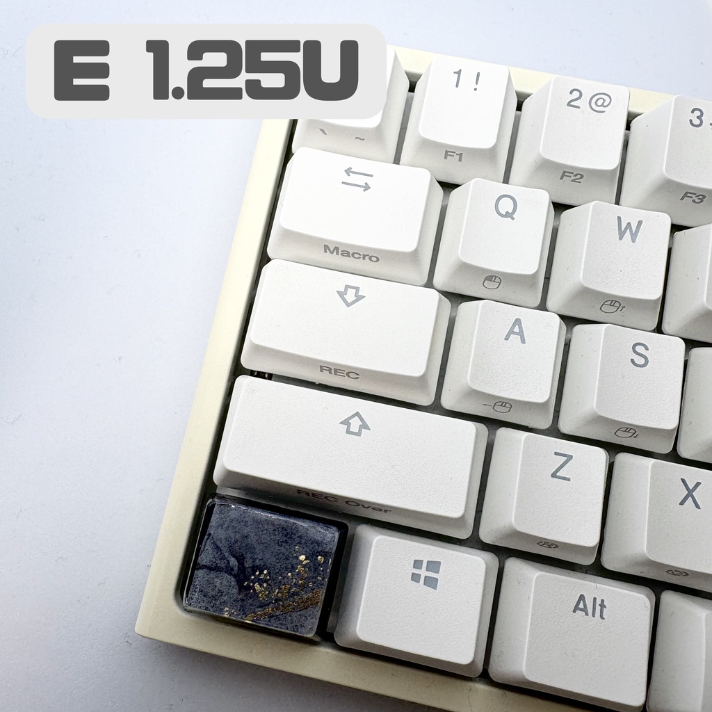 【キーキャップ】大理石風【ブラック】