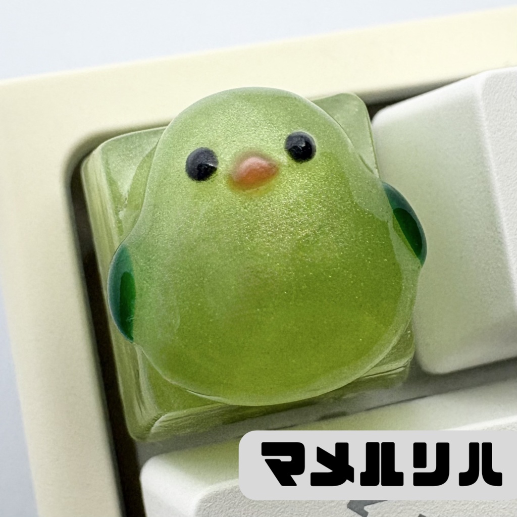 【キーキャップ】アニマル立体【インコ・トリ】