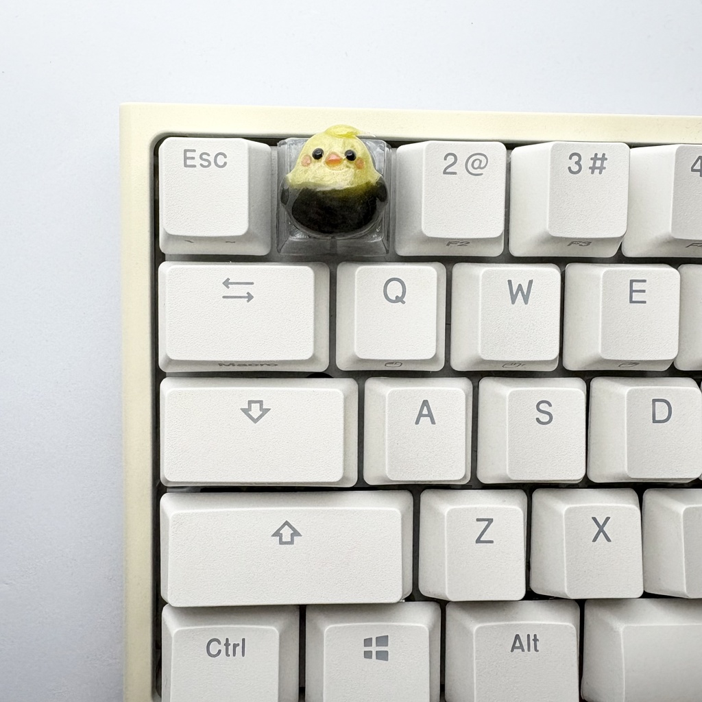 【キーキャップ】アニマル立体【インコ・トリ】